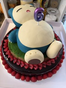 snorlax pokemon birthday cake